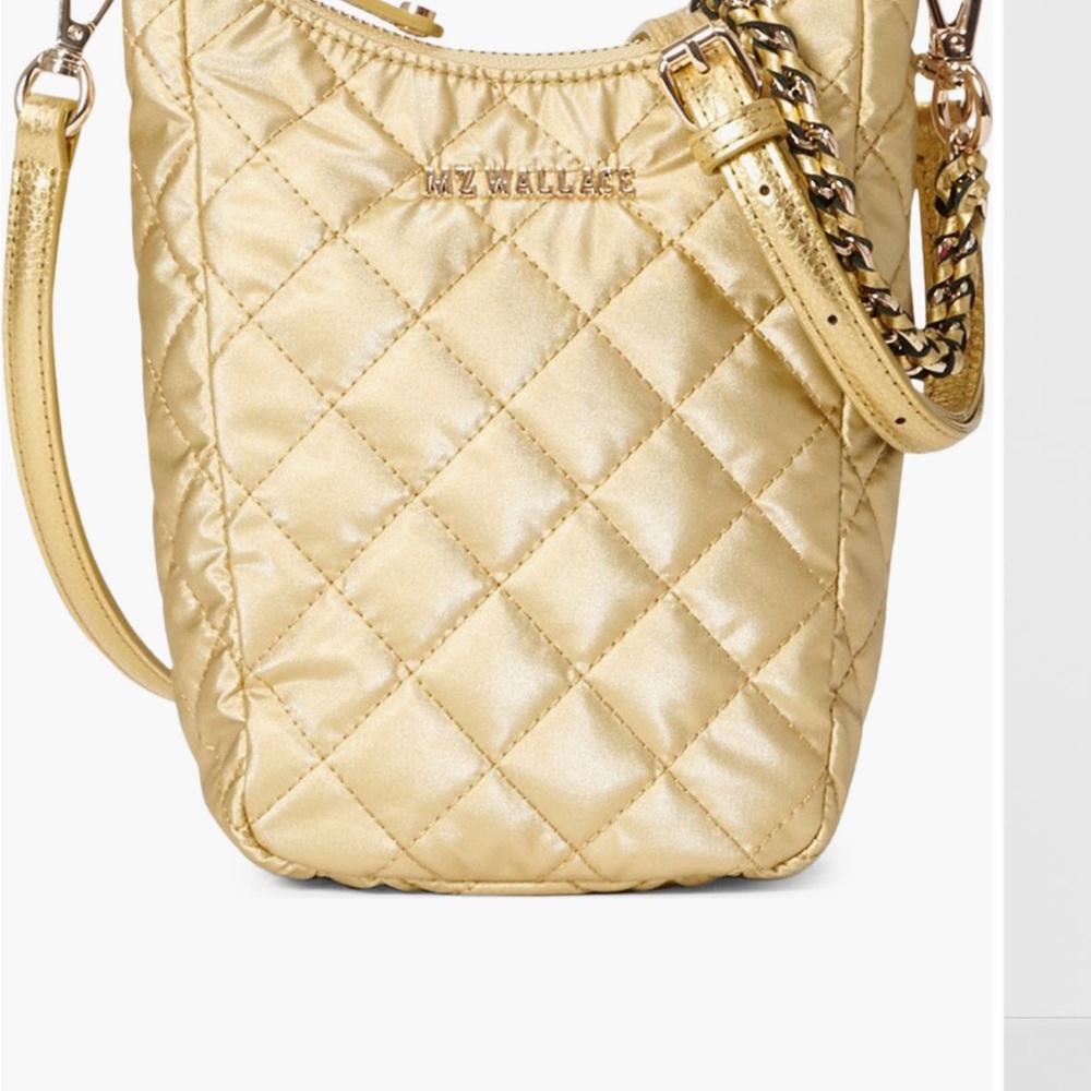 MZ Wallace Gold Quilted Women's Bag